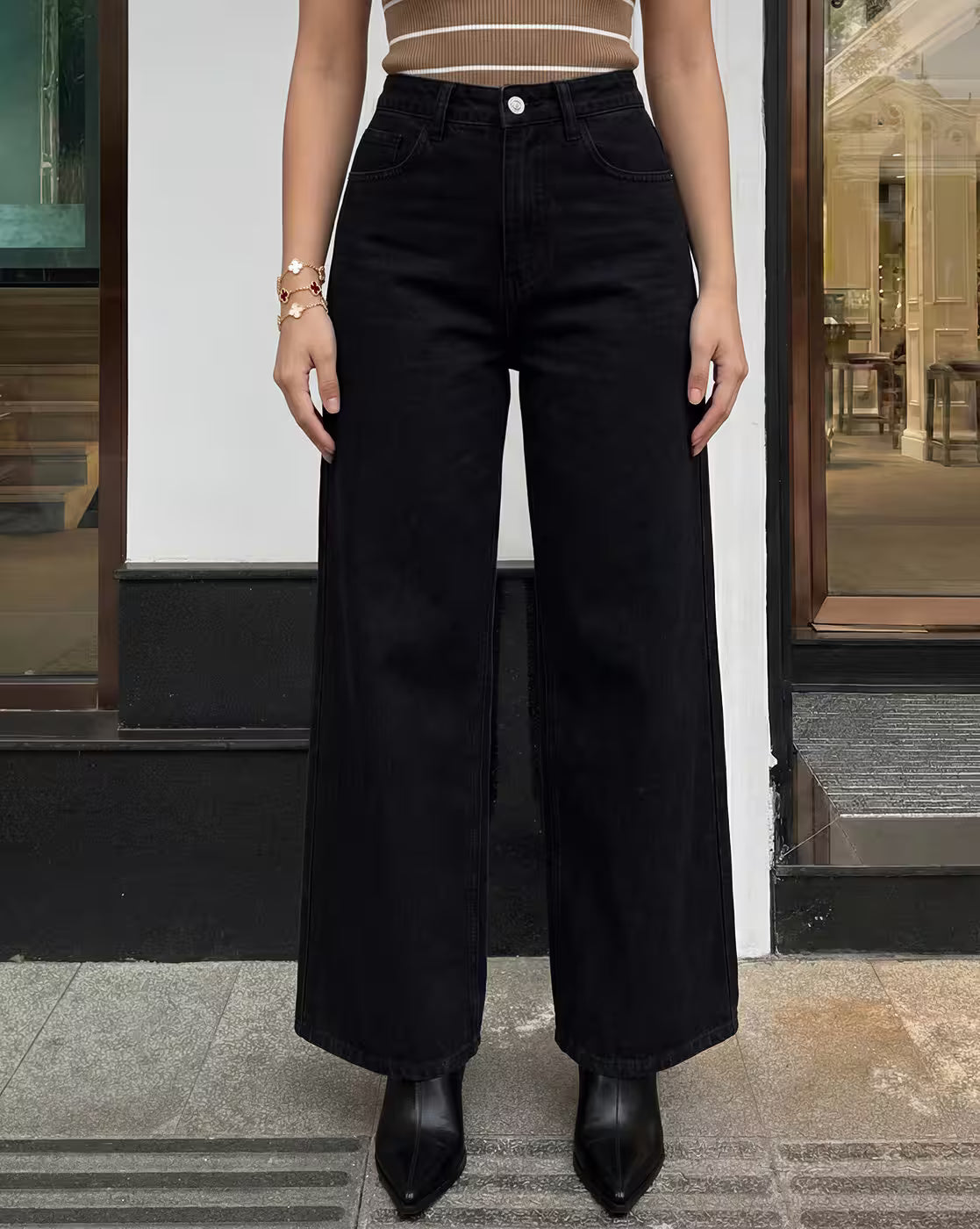 Full Length Fly, Light Wash Jeans